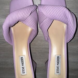 Steve Madden Evela Sandal - Purple Heeled Mules NWOT